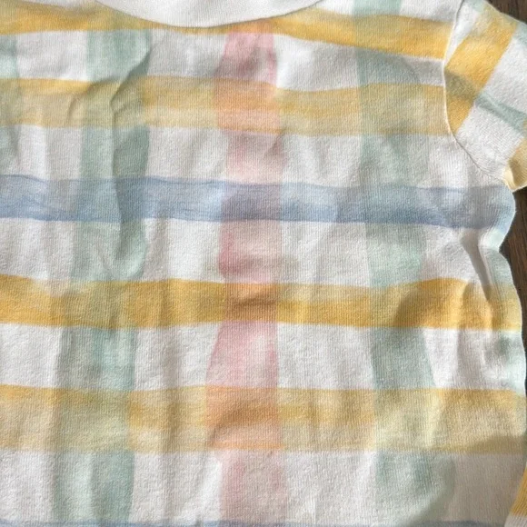 Burt’s Bees Baby Pastel Colored Plaid Organic Cotton Pajamas - Picture 6 of 7